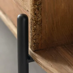 Meuble TV arrondi en bois recyclé Blaise