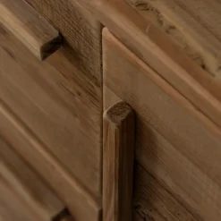 Meuble TV arrondi en bois recyclé Blaise