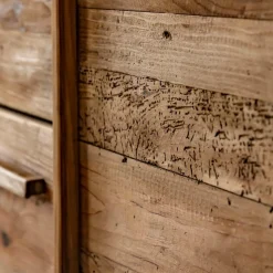 Meuble TV arrondi en bois recyclé Blaise