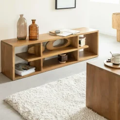 Meuble TV design en bois de manguier Alwen