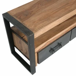 Meuble TV en bois d'acacia 160 cm Havana