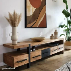 Meuble TV en bois d'acacia Praia