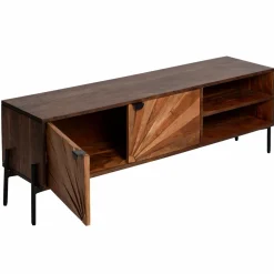 Meuble TV en bois d'acacia Elvira