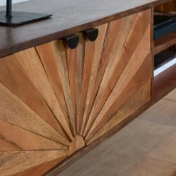 Meuble TV en bois d'acacia Elvira