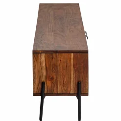 Meuble TV en bois d'acacia Elvira