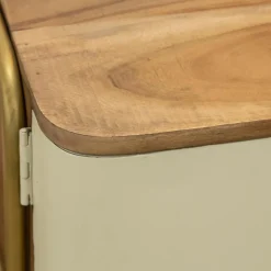 Meuble TV en bois d'acacia et métal Andrès