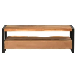 Meuble TV en bois d'acacia 3 tiroirs Tree