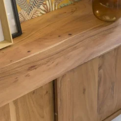 Meuble TV en bois d'acacia Sara