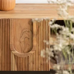 Meuble TV en bois d'acacia Tilio