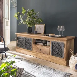 Meuble TV en bois de manguier Sahara