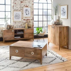 Meuble tv en bois de manguier Eloi