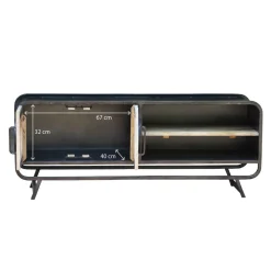 Meuble TV en bois de manguier Nautilus