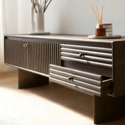 Meuble TV en bois de manguier Niels