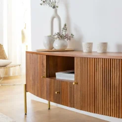 Meuble TV en bois de manguier Cécile