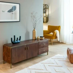 Meuble TV en bois de manguier Lisette