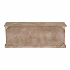 Meuble TV en bois de manguier brossé et métal noir 150 cm Helsinki