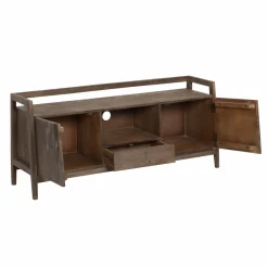 Meuble TV en bois de manguier marron Emile