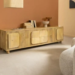 Meuble TV en bois de manguier Eros
