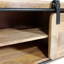 Meuble TV en bois de manguier 120 cm New-York