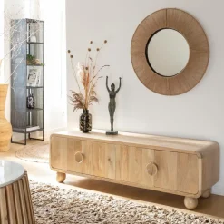 Meuble TV en bois de manguier Horta