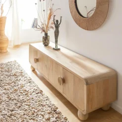 Meuble TV en bois de manguier Horta