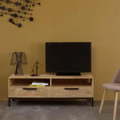 Meuble TV en bois de manguier Pia
