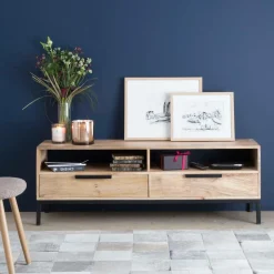 Meuble TV en bois de manguier Pia