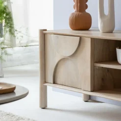 Meuble TV en bois de manguier Tysia