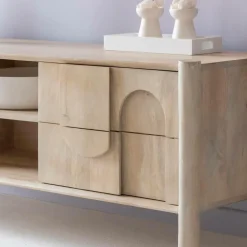 Meuble TV en bois de manguier Tysia