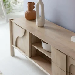 Meuble TV en bois de manguier Tysia