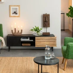 Meuble TV en bois de manguier Tino