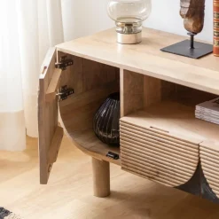 Meuble tv en bois de manguier Loëvan