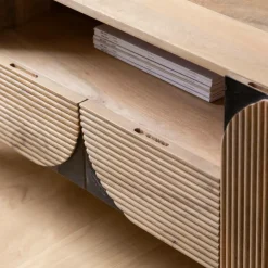 Meuble tv en bois de manguier Loëvan