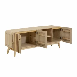 Meuble TV en bois de paulownia Nilo