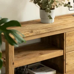 Meuble TV en bois de pin recyclé Blaise