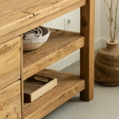 Meuble TV en bois de pin recyclé Blaise