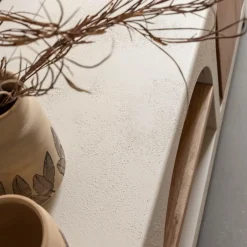 Meuble TV en bois effet béton et bois d'acacia Dalva