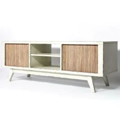 Meuble TV en bois effet patiné Clémentine