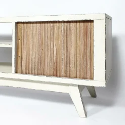 Meuble TV en bois effet patiné Clémentine