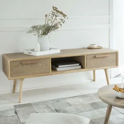 Meuble TV en bois plaqué Vienne