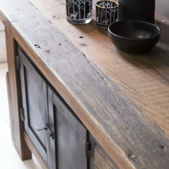 Meuble TV en bois recyclé et métal Hector