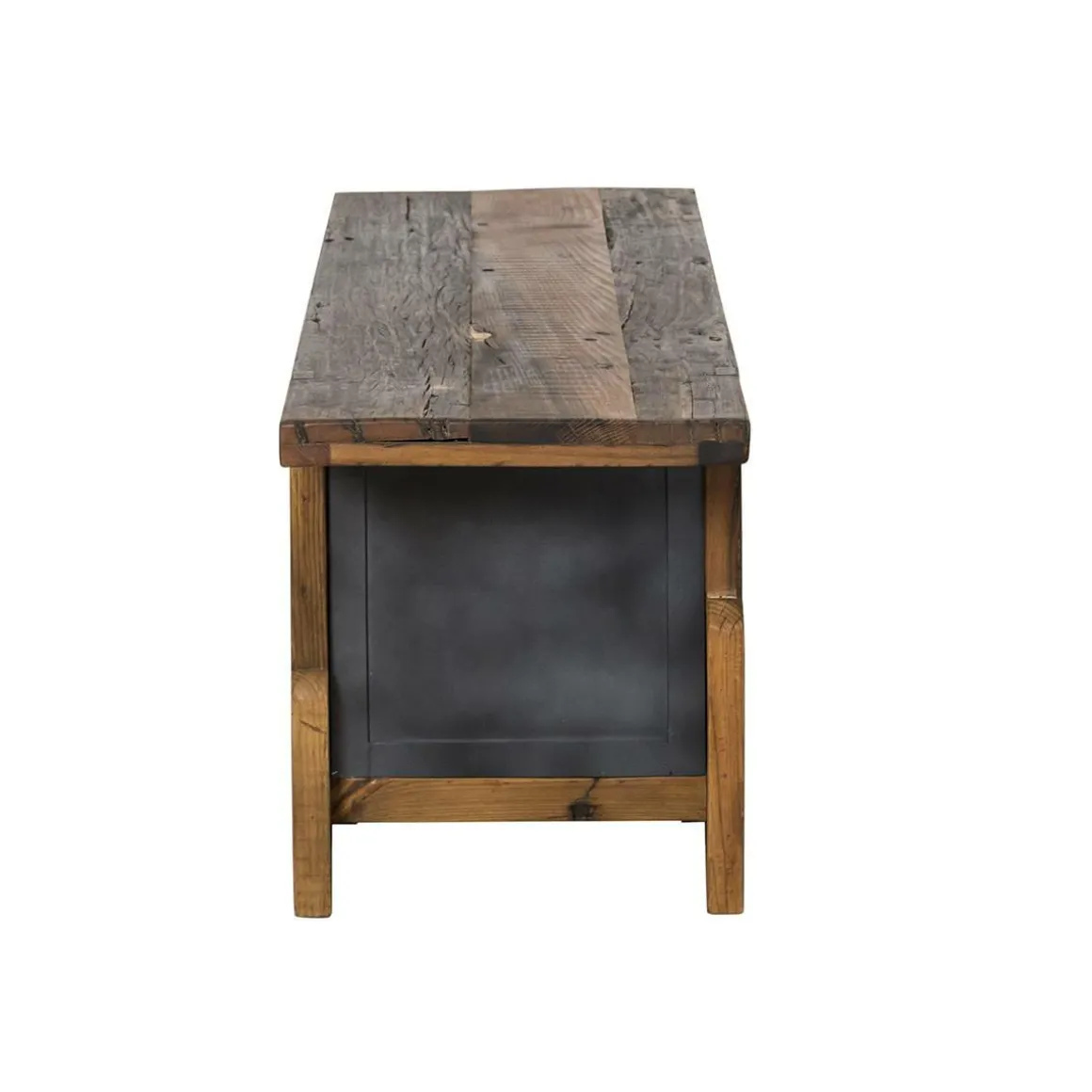 Meuble TV en bois recyclé et métal Hector