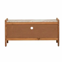 Meuble TV en marbre et bois d'acacia Calix