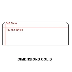 Meuble TV en sapin et métal noir Elise