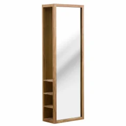 Miroir avec rangements bois d'acacia Salta