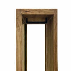 Miroir avec rangements bois d'acacia Salta