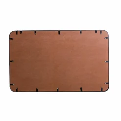 Miroir avec étagère en bois et métal Jill