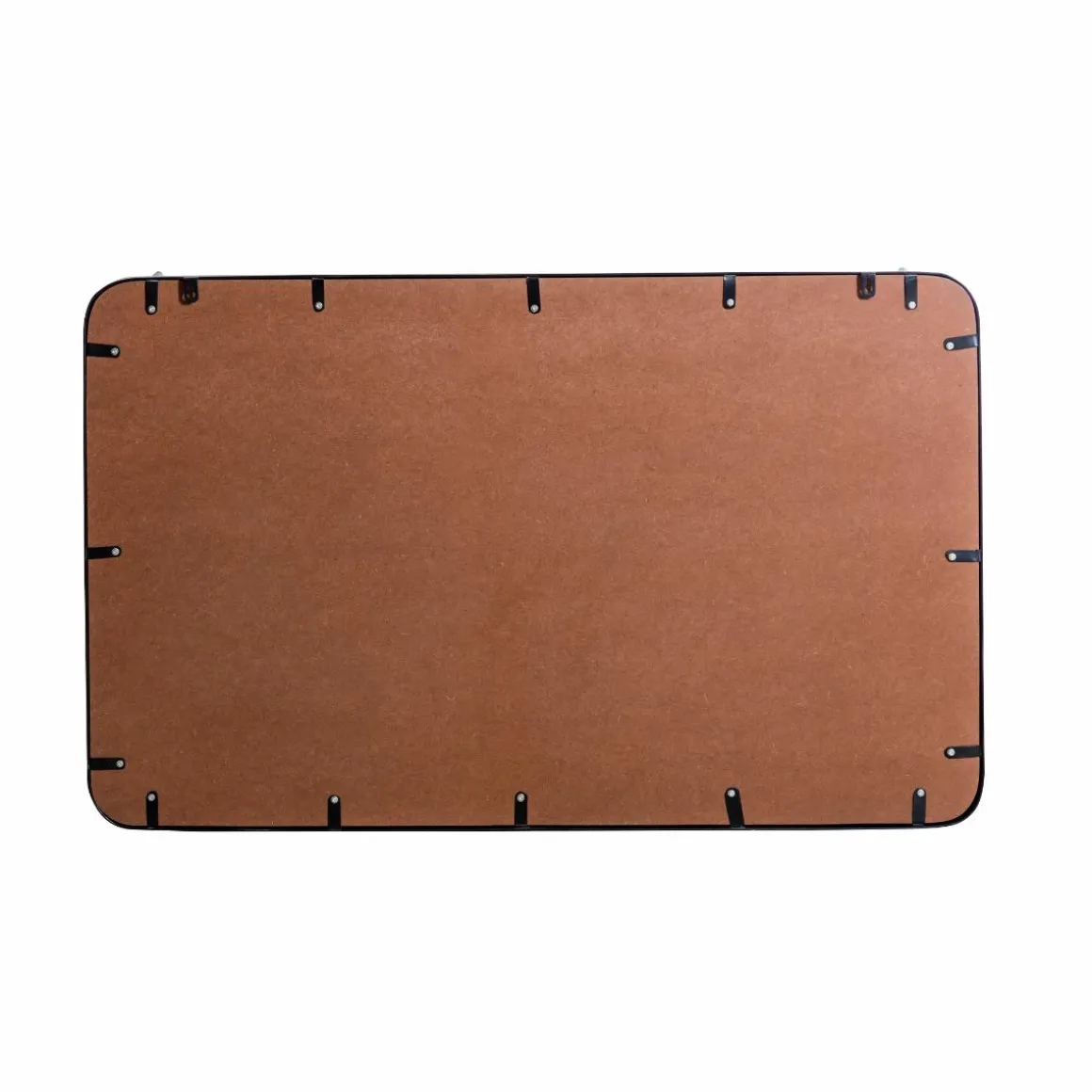 Miroir avec étagère en bois et métal Jill