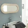 Miroir en bois de manguier Yoni