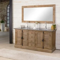 Miroir en bois recyclé 165 cm Garance